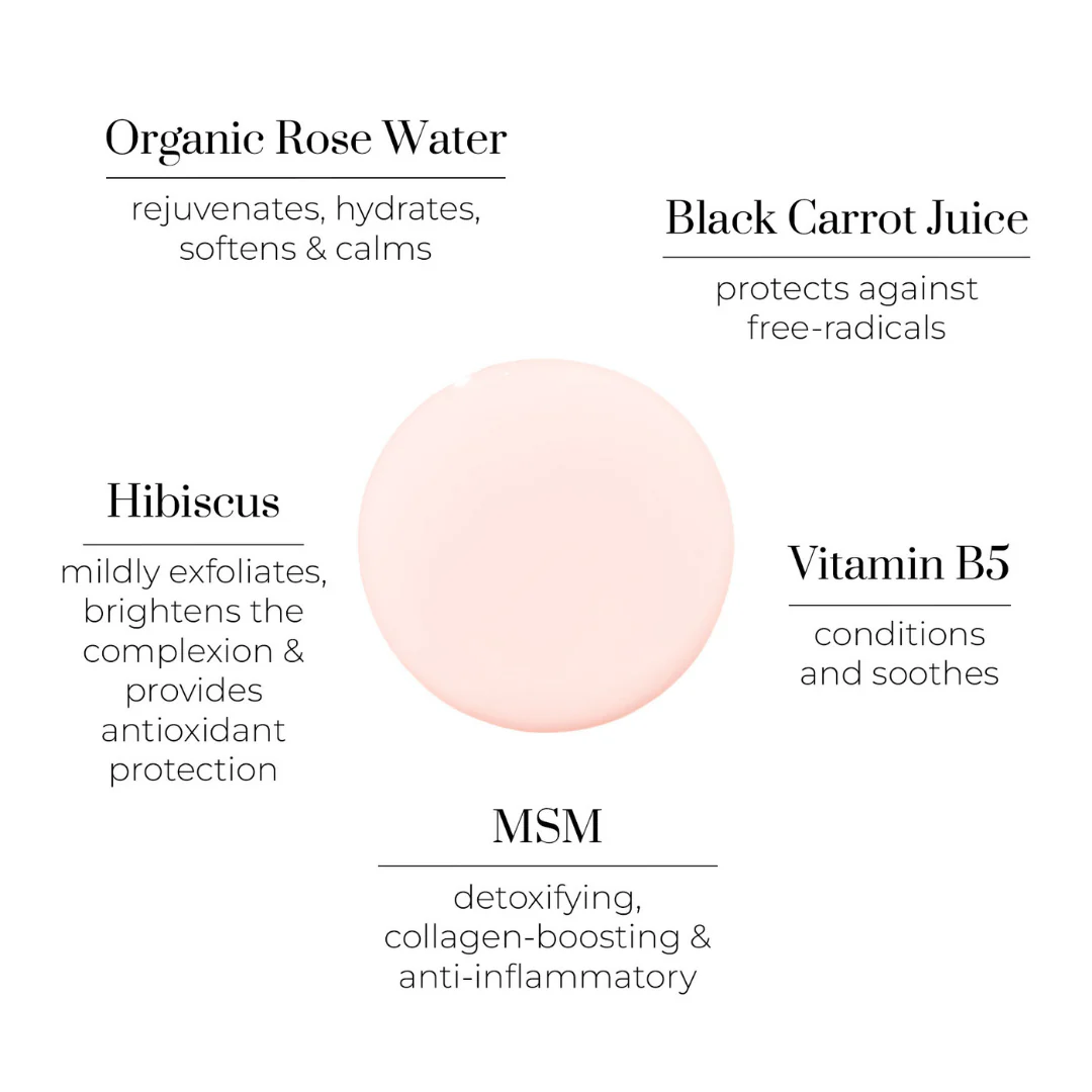 Floral Water Pure Rose & MSM Toner - Image 3